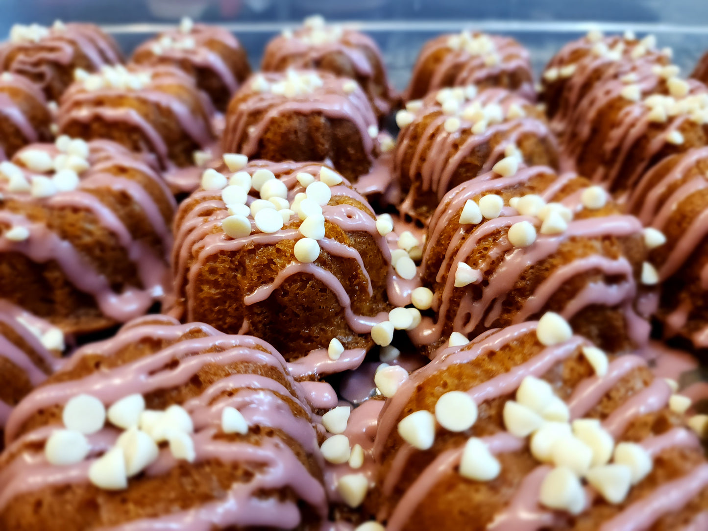 Raspberry White Chocolate Rum Cake